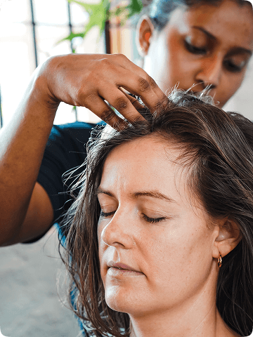 Ayurvedic treatment room